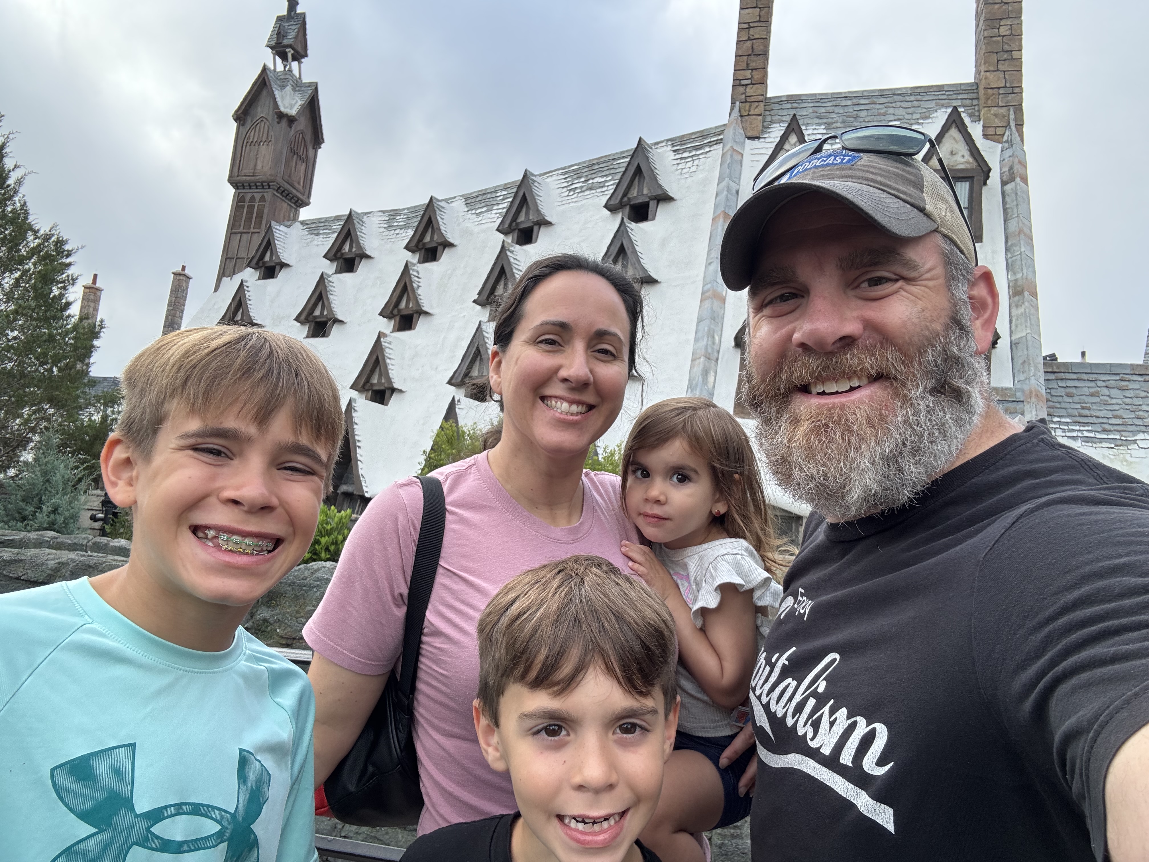 Adam with his kids
